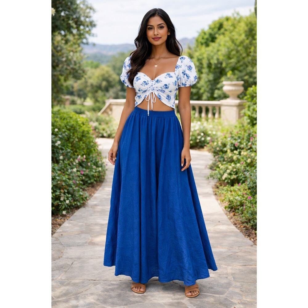 GAP Royal Blue Maxi Skirt